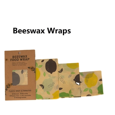 FDA 13"X14" Antioxidant Natural Eco Beeswax Food Wrap