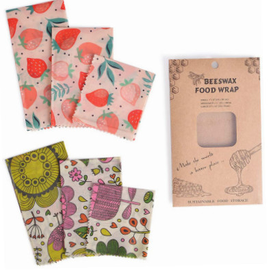 FDA 13"X14" Antioxidant Natural Eco Beeswax Food Wrap