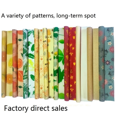 7''x8'' Reusable Eco Beeswax Food Wrap Lunch Bag Bowl Covers Wrapper For Fruit